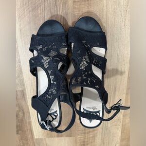 Elegant Black Lace Women Shoes